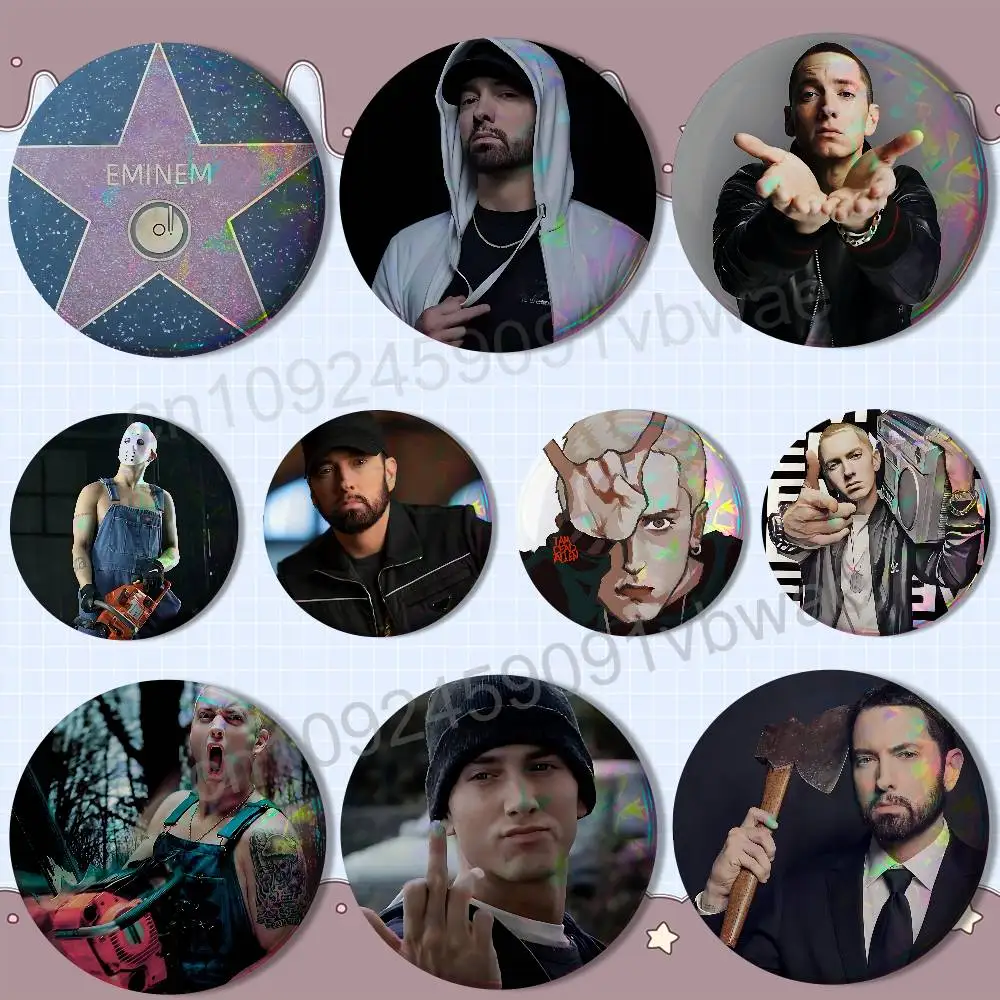 

GOAT Without Me Eminem Badges Badges On Backpack Jacket Cartoon Round Brooches Acrylic Button Pins Collection Gifts