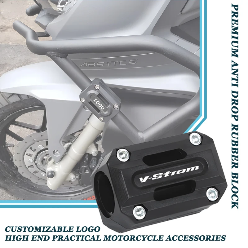 Pour Suzuki Vstrom 650 1000 v-strom 1050 Xt DL650 DL1000 Dl250 Vstrom650 barres de sécurité bloc de protection de pare-chocs de moteur 22MM 25MM 28MM