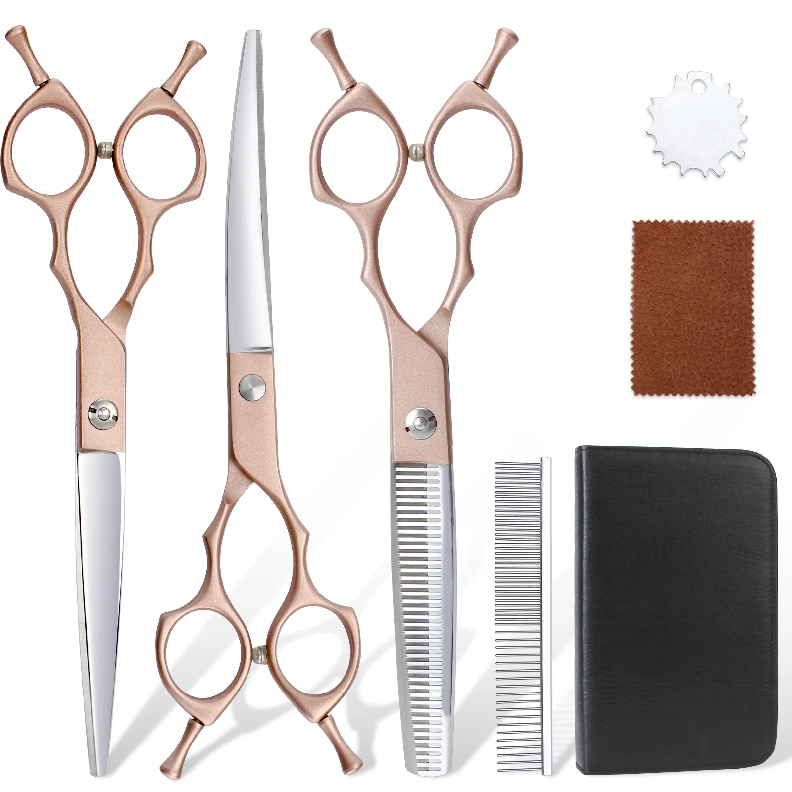 Barber Scissors 6 Inch 17.7cm 28 Combo 9cr13 Hair Scissors Professional Scissors Recommend