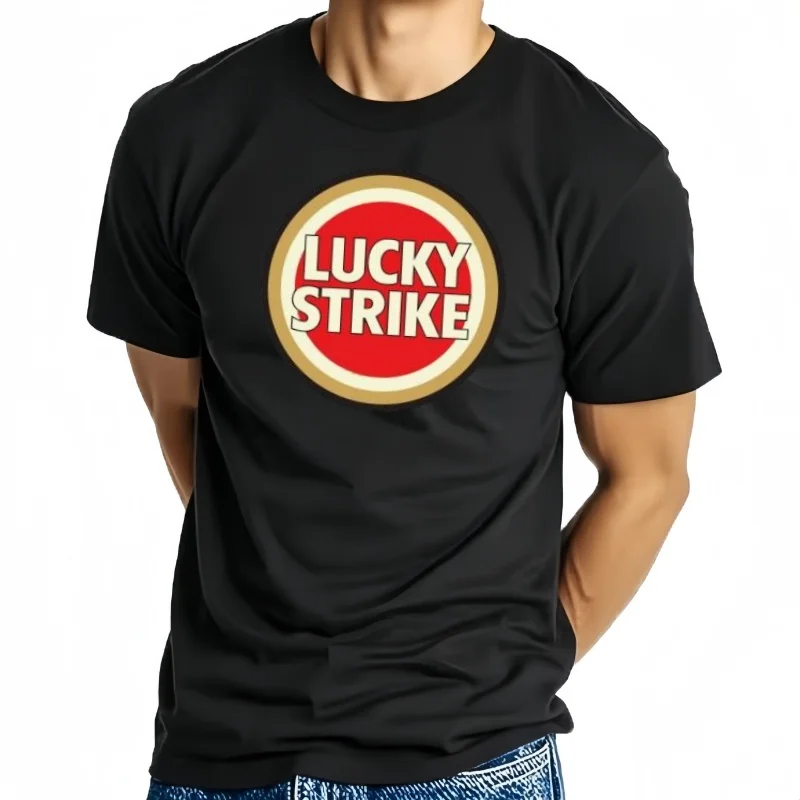 T-shirt à Col Rond En Coton Pour Hommes, Lucky Strike Laguna Ette, Nosttorn IC Smoking, Graphic Tan Tee, Fashion