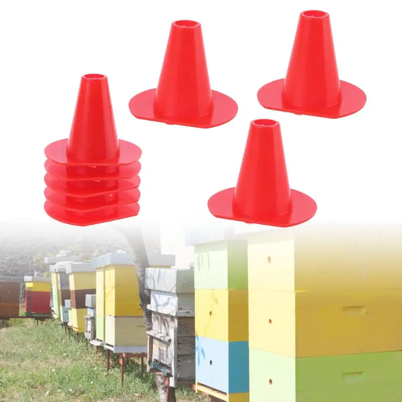 50 Pieces Escape Boards Beekeeping Entrance Gadgets Plastic Material Nest Door Cone Professional Tool