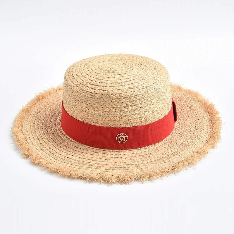 Neue natürliche Strohhut Frühling Sommer weiche Form Sonnen hüte für Frauen Band Bogen Reise Urlaub Strand Floppy Hut – Detail 14