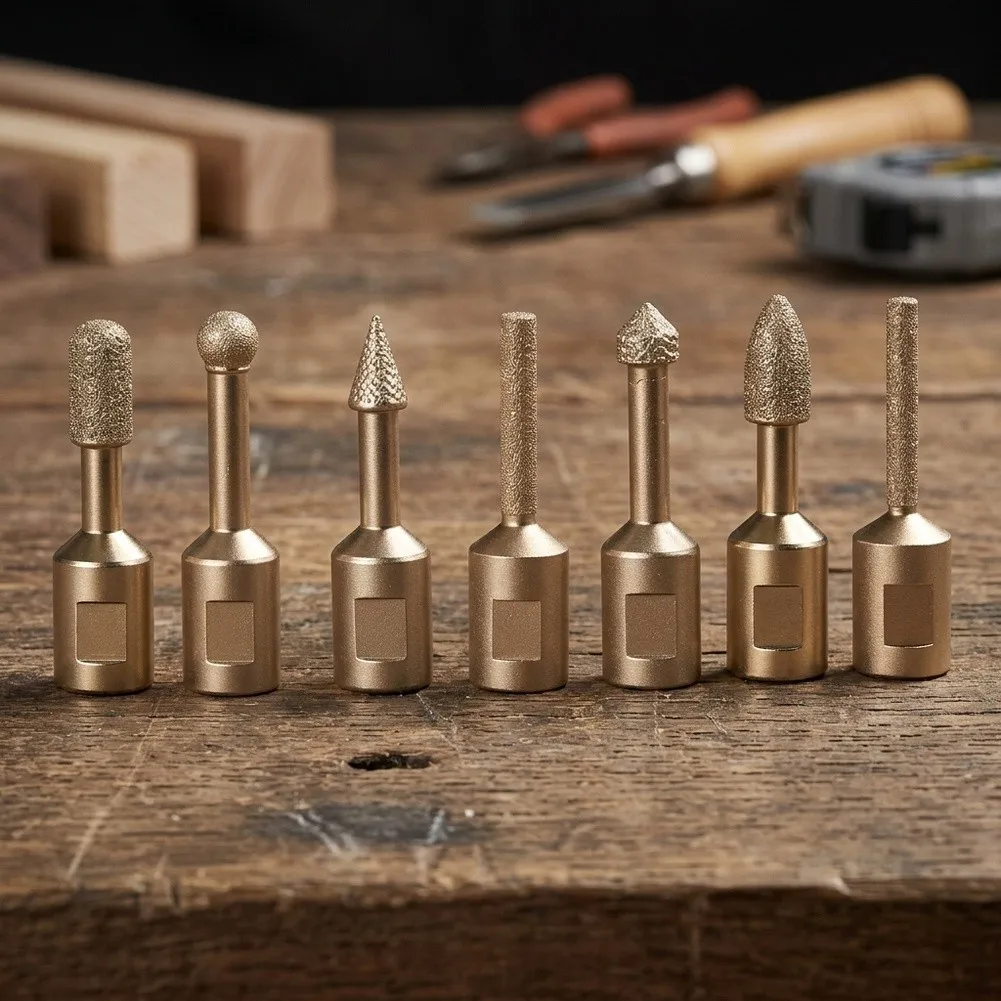 7pcs For M10 Grinding Head Wear-resistant Brazing 100mm Angle Grinder Grinding Head Cast Iron Stainless Steel Hole Opener
