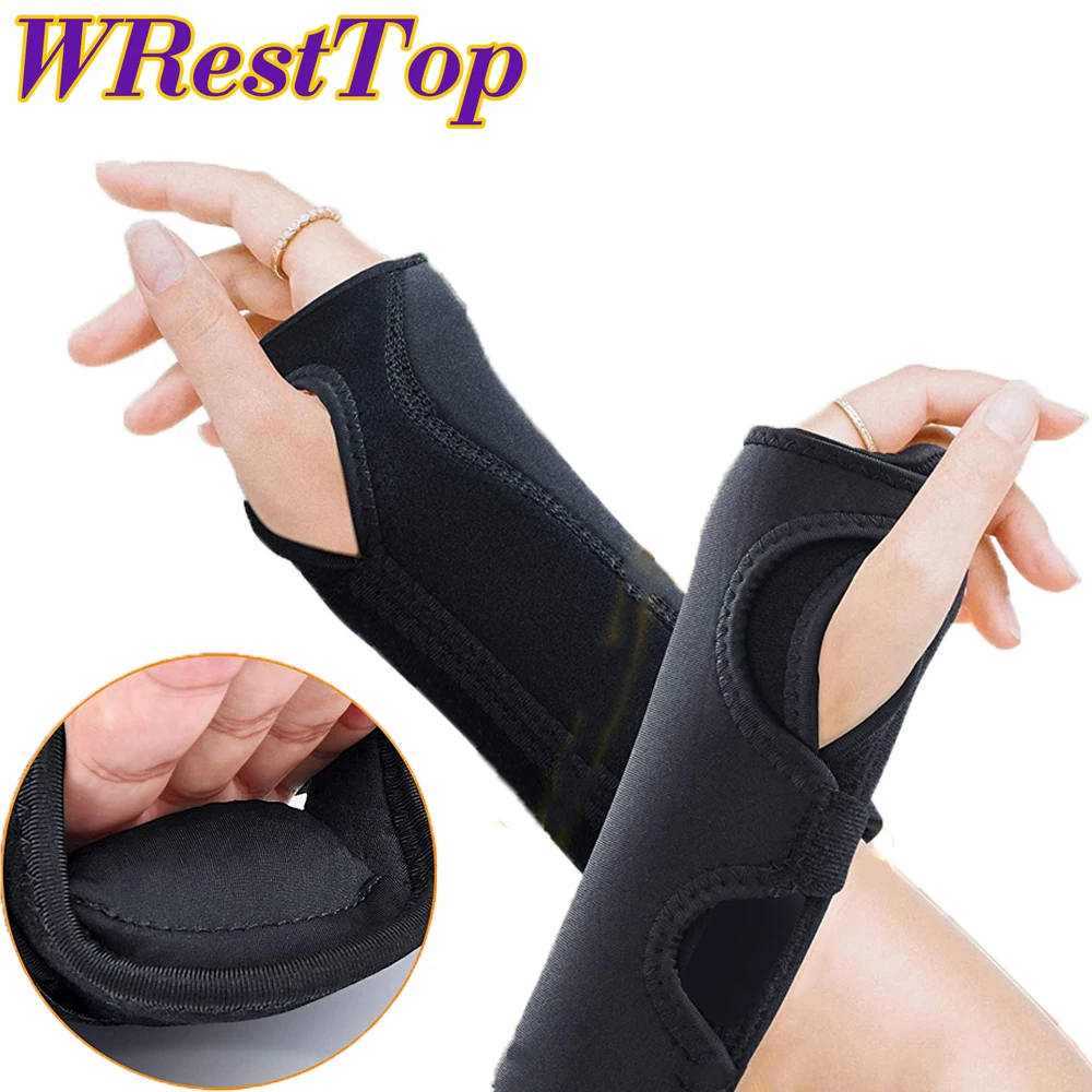 1Pcs Wrist Brace for Carpal Tunnel, Adjustable Arm Compression Hand Support for Relieve Wrist Pain, Sprain, Sports Injuries