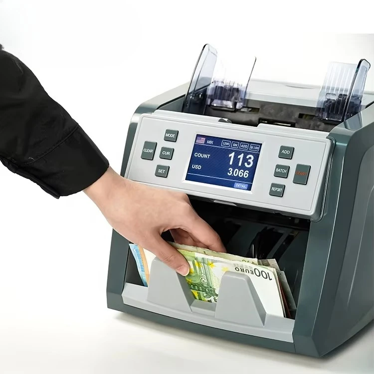 Bill Counter Currency  Counting Machine  EC900 with Big Display UV&MG Detect Money Counting Machine Discriminator