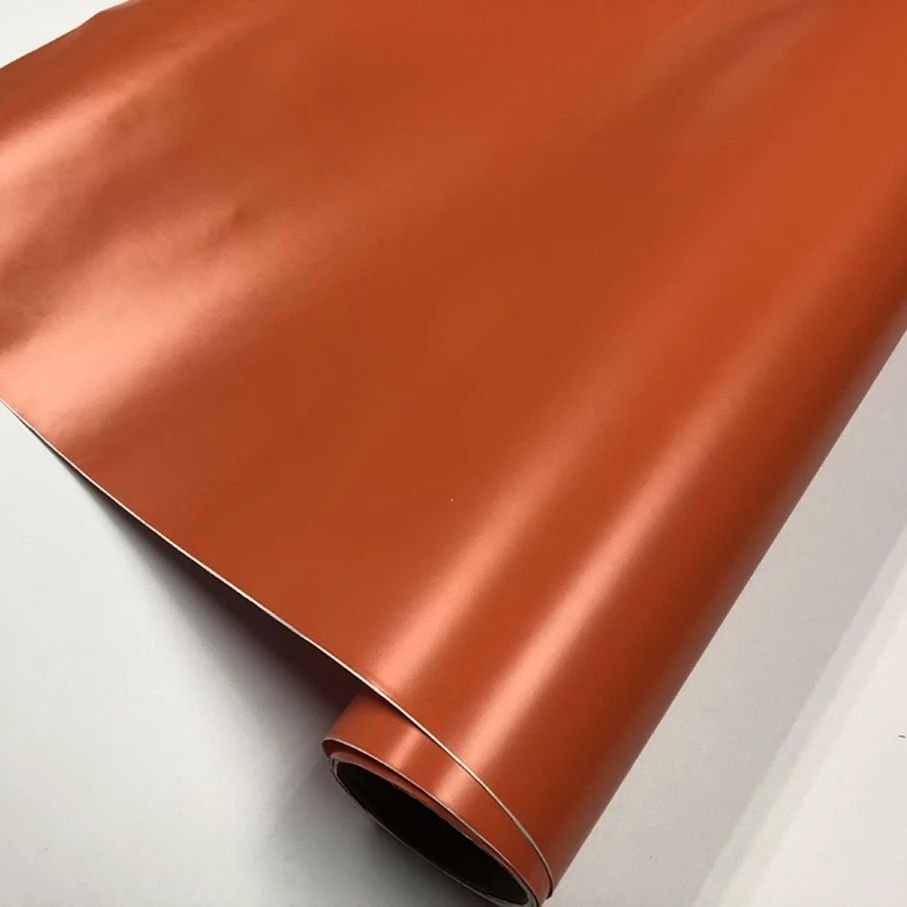 10/20/30/40/50/60X152CM/Lot Orange Matt Vinyl film With air drains Matt vinyl wrap film for car decoration matt vinyl film