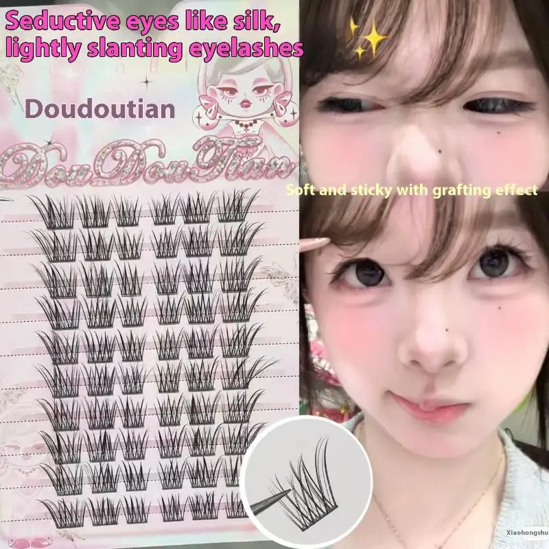 3/10 rzędów Urocze sztuczne rzęsy Skośne Latające Puszyste Sztuczne Rzęsy Naturalne Segmentowe Długie Rzęsy Przedłużanie Narzędzia do Makijażu