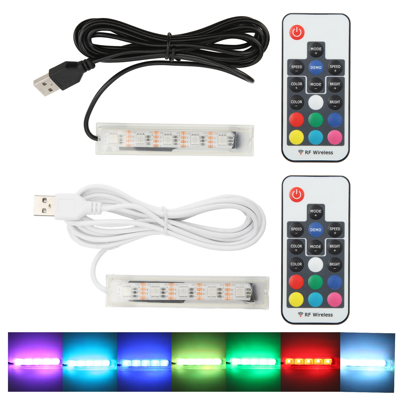 Fish Tank Accessory  Aquarium Lamp Light USB Powered Remote Control Colorful Fish  LED Lamp for Landscape USB Aquarium Light