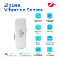 Tuya Smart Life Vibration Sensor Detection Zigbee Vibration Tilt Door Window Detector Smart Home Security Protection ShockAlarm