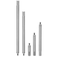 5pcs Dial Digital Indicator Extension Stem Rod Set High Speed Steel M2.5/20/40/60/80/100mm Kit For Dial Gauge Altimeter