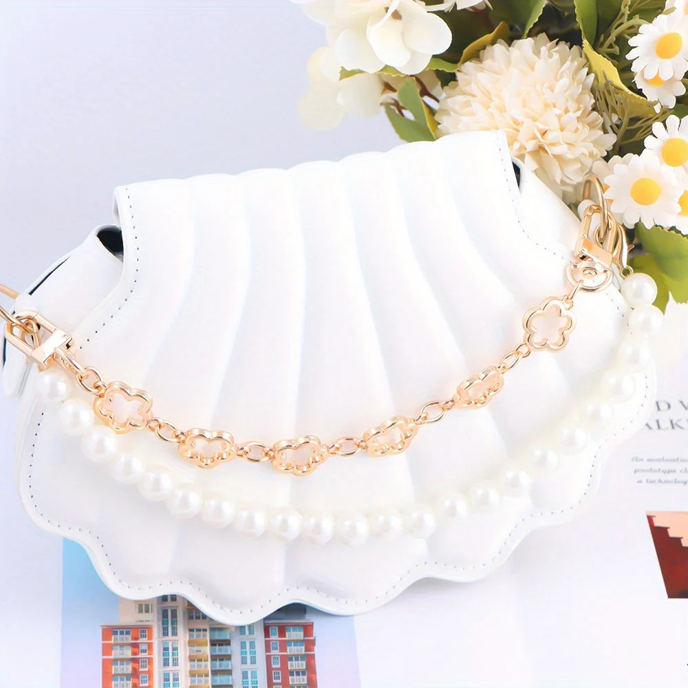 Flower Bag Extender Chain Purse Bag Strap Extender Chain DIY Women Handbag Purse Making Replacement Accessories image 5