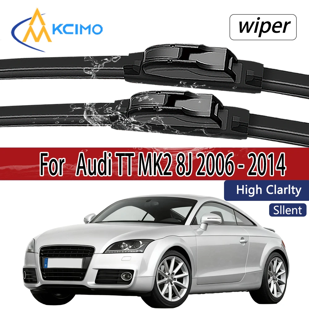 

For Audi TT MK2 8J 2006 - 2014 Front Windshield Wiper Blades 2pcs Windscreen Window Accessories