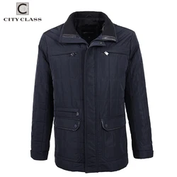 CITY CLASS Business Men Jacket Coats Autumn New High Quality Fashion Soft Padding Coat for Male Quilted Jacket Outwear CC14422