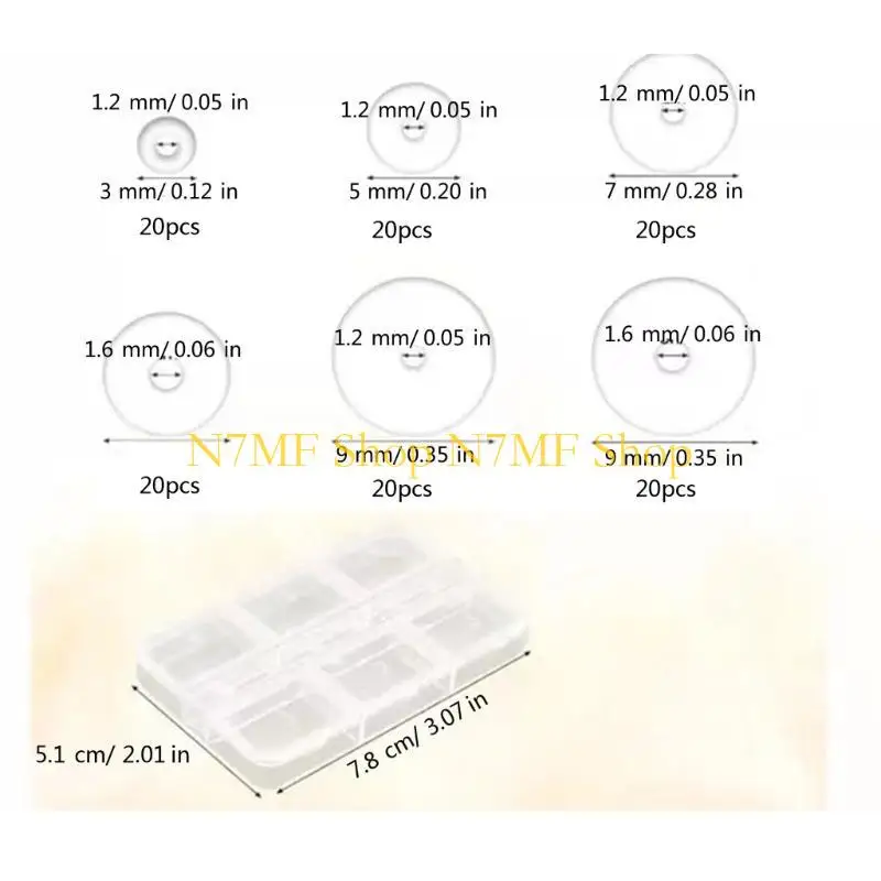 N7MF ثقب المجوهرات المضادة للانتشار الصغيرة قرص السيليكون المدمج قرص العين السيليكون