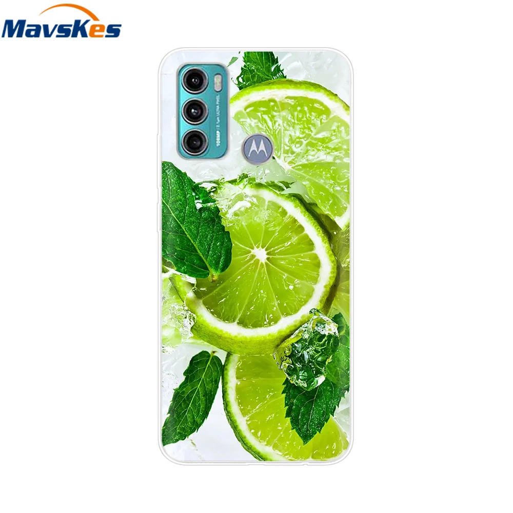 G60S Case For Moto G60S Protective Cartoon Transparent TPU Silicone Phone Cases For Motorola Moto G60 Cover G 60s Fundas Bumper