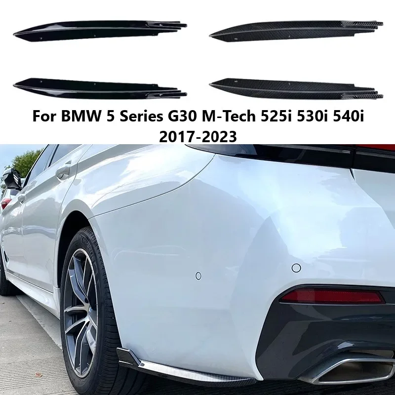 

2 шт. угол обертки заднего бампера автомобиля для BMW 5 серии G30 M-Tech 525i 530i 540i 2017-2023, диффузор, разветвитель, комплекты кузова