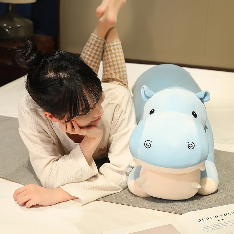 巨大で柔らかいカバのぬいぐるみ,85〜120cm,ぬいぐるみ,リアルな生活,誕生日プレゼント