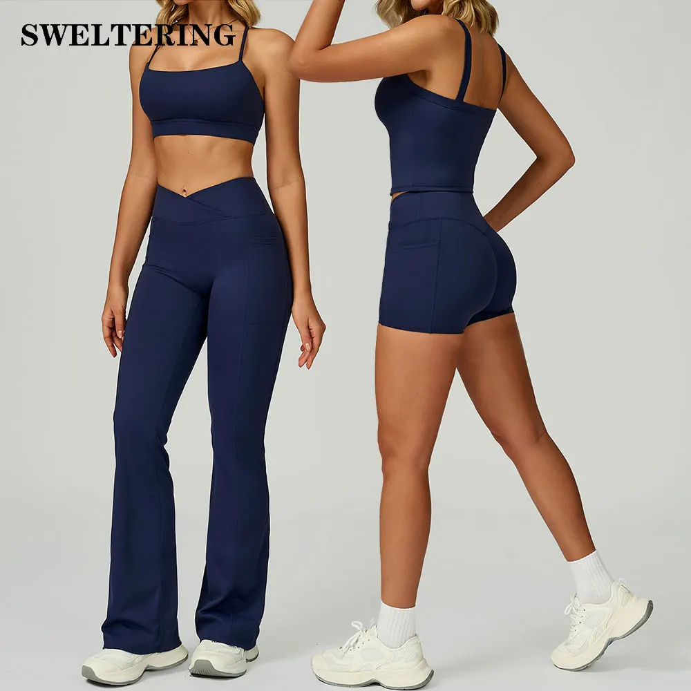 

2PCS Yoga Set Gym Clothes Athletic Wear Yoga Suits For Women Fitness Set Tracksuits Sports Bra Outfits Gym Leggings Sportswear
