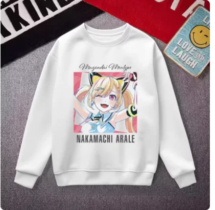 

Худи с круглым вырезом в стиле аниме BanG Dream Nakamachi Arale, костюм для косплея, осенне-зимняя свободная куртка для мужчин и женщин, топы, подарки XT
