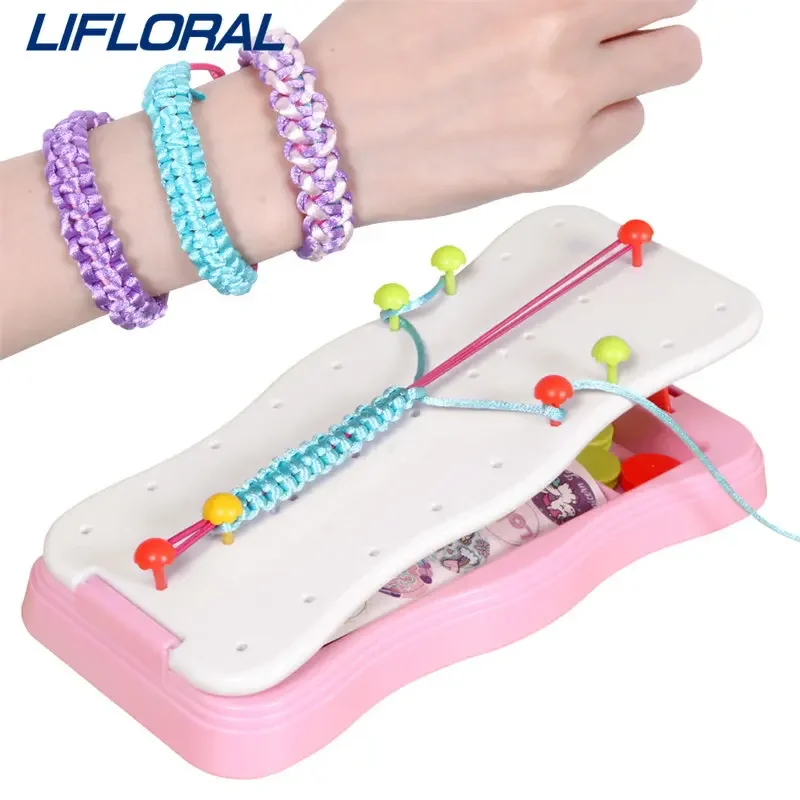 Crafts Knitting Tool Colorful Handmade Weaving Parachute Wristband Maker Bracelet Machine Bracelet Tool Wristband Weaving Toys