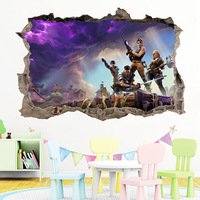 Fortnite Game 3D Stickers Game Characters Peripheral Wall Pasted Boy's Bedroom Decoration Self-adhesive PVC Stickers Accessories