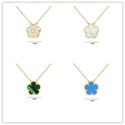 Classic luxury clover multiflower pendant necklace, unique fashion style jewelry, women's birthday gift