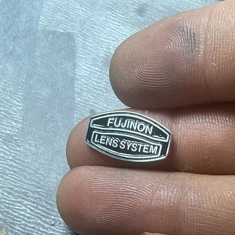 Handmade Metal Fujinon Lens System Logo Sticker Camera Decoration Nameplate  Badge for Fujifilm or other Cameras