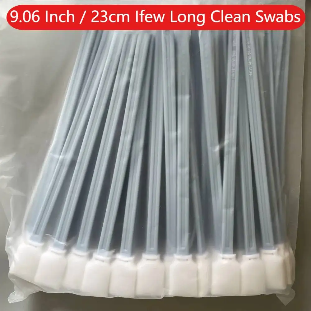 9 Inch 23cm Cleaning Swabs Stick Clean Cotton Sponge Kit for Epson Mimaki Printer DX4 Xp600 Dx5 Dx7 Solvent Print Head Printhead