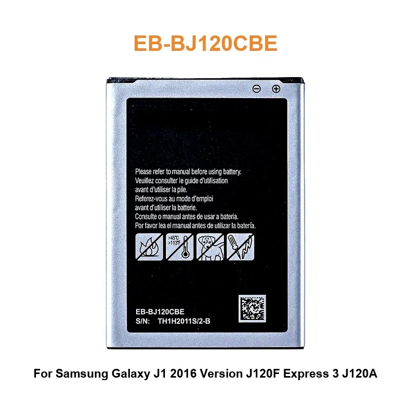 

EB-BJ120CBE Аккумулятор для мобильного телефона Samsung Galaxy J1 2016 Edition J1 Версия J120F Express 3 J120A J120T J120 SM-J120F