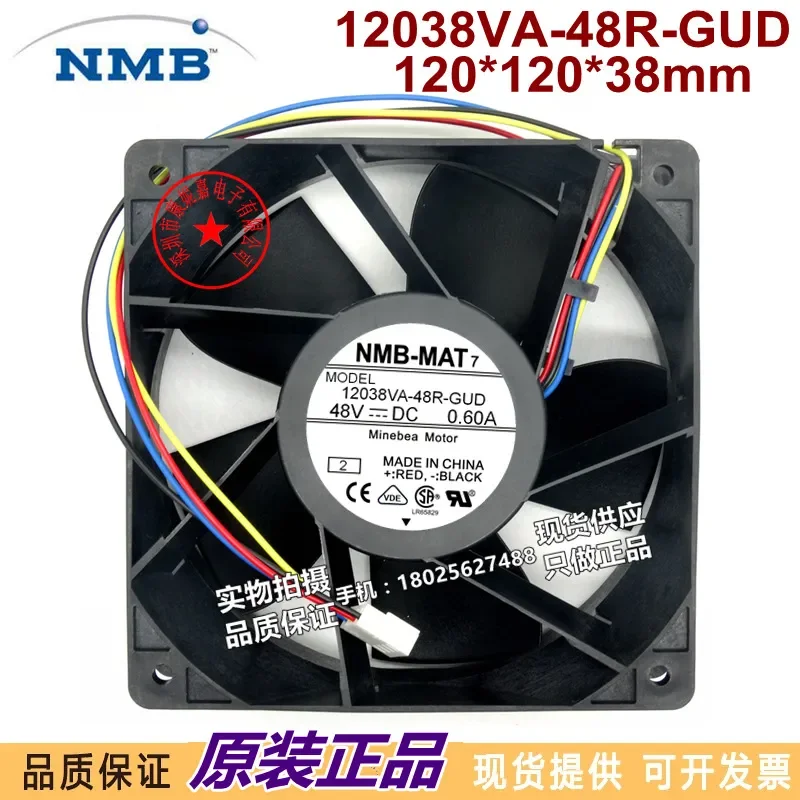 for NMB 12038VA-48R-GUD 48V 0.60A 120mmx38mm Inverter Cooling Fan Original Imported High Quality Axial Blower