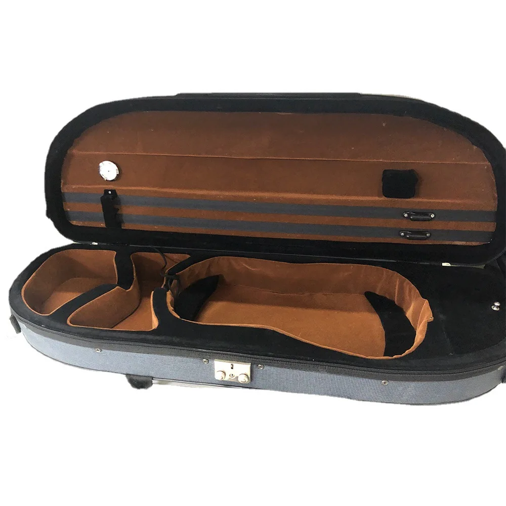 

Высококачественная пенопластовая коробка для скрипки в форме полумесяца с защитой от падения, высококачественная фланелевая коробка