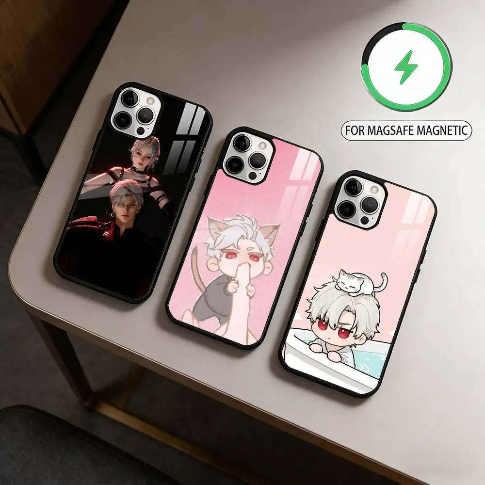 

Sylus Love And Deep Space Phone Case For iPhone17,16,15,14,13,12,11 Plus,Pro Max Magnetic For Magsafe Wireless Charging