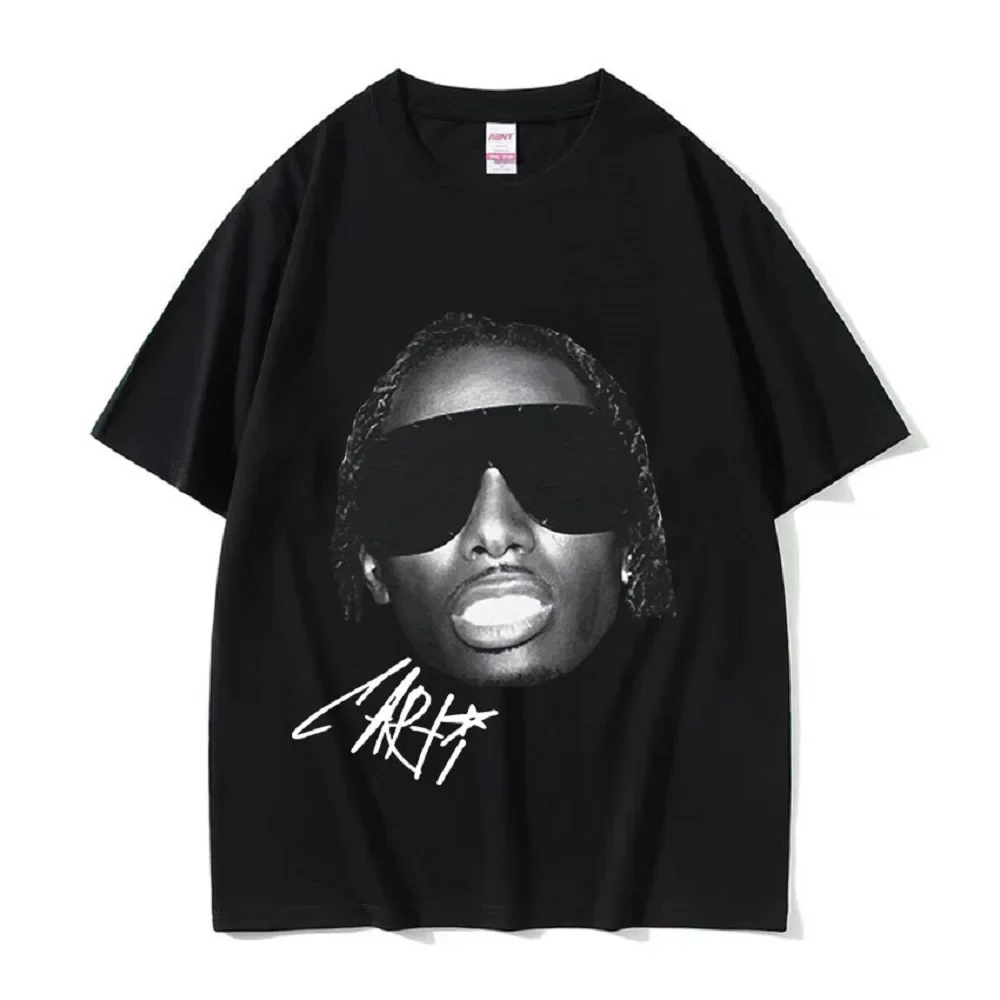 Rapper Playboi Carti Signature  Men's Cool Hip Hop Vintage Style T-Shirt Unisex 100% Cotton Oversized T Shirts Streetwear