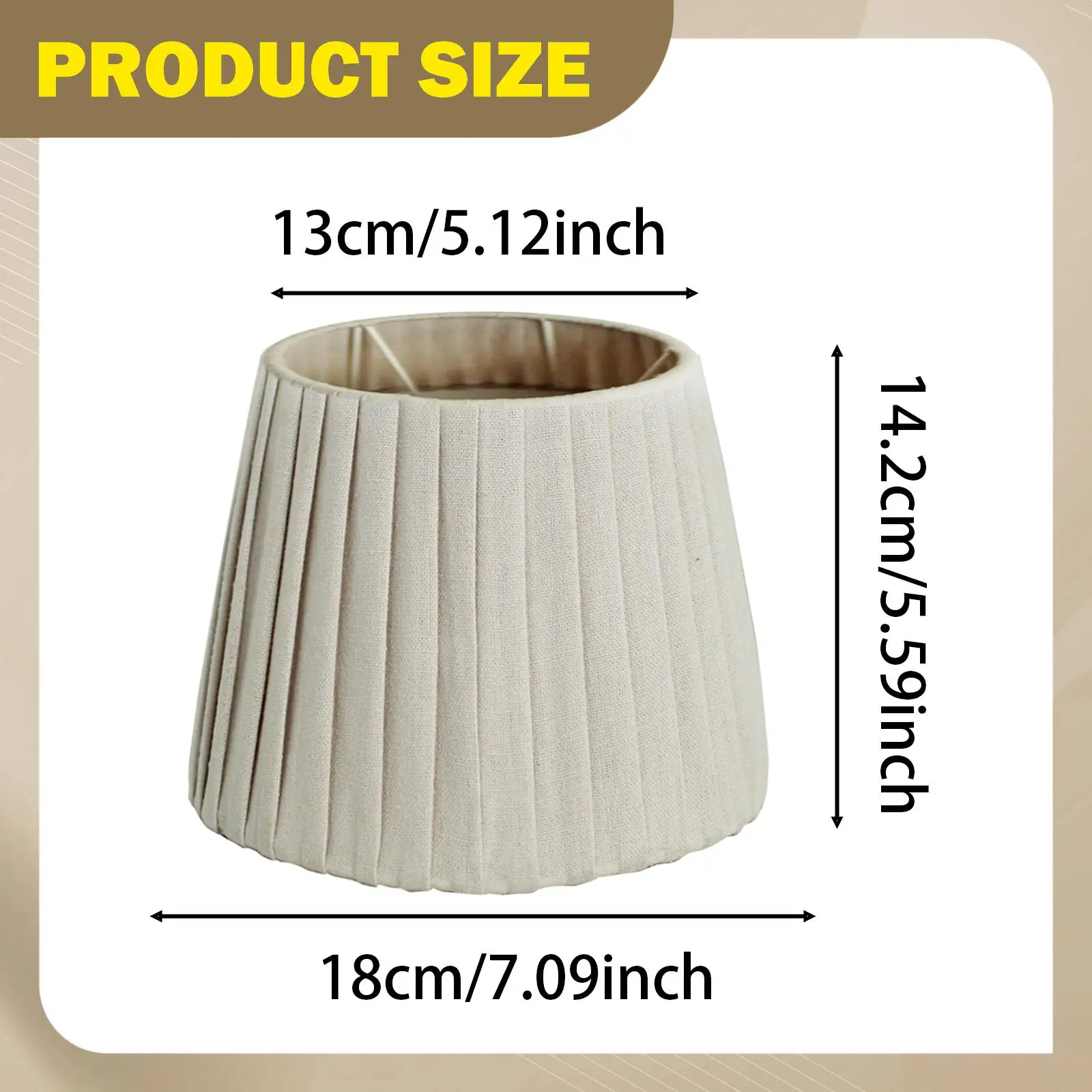 Table Lampshade Bulb Guard Decoration Decorative Rustic Pleated Lampshade Light Cover for Farmhouse Cafe Kitchen Outdoor