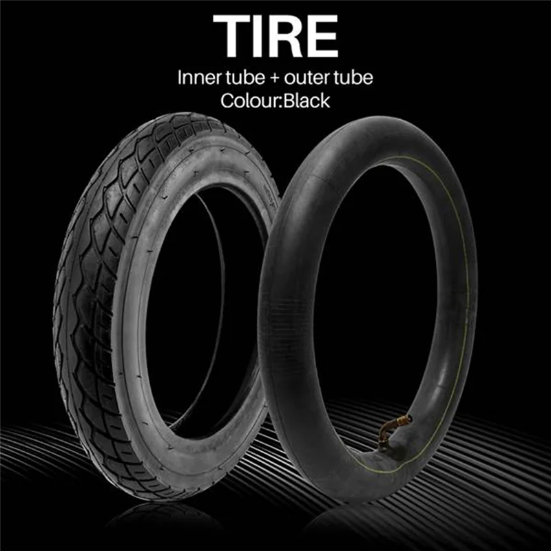 2 Set 12 1/2x2 1/4 Battery Car Tire 57-203 Electric Wheelchair Inner and Outer Tire 62-203 Pneumatic Tire