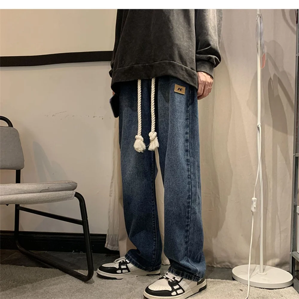 Baggy Jeans Men Casual Pants Wide Leg Classic Work Trousers Denim Pants 2023 New pantalones hombre men clothing y2k streetwear