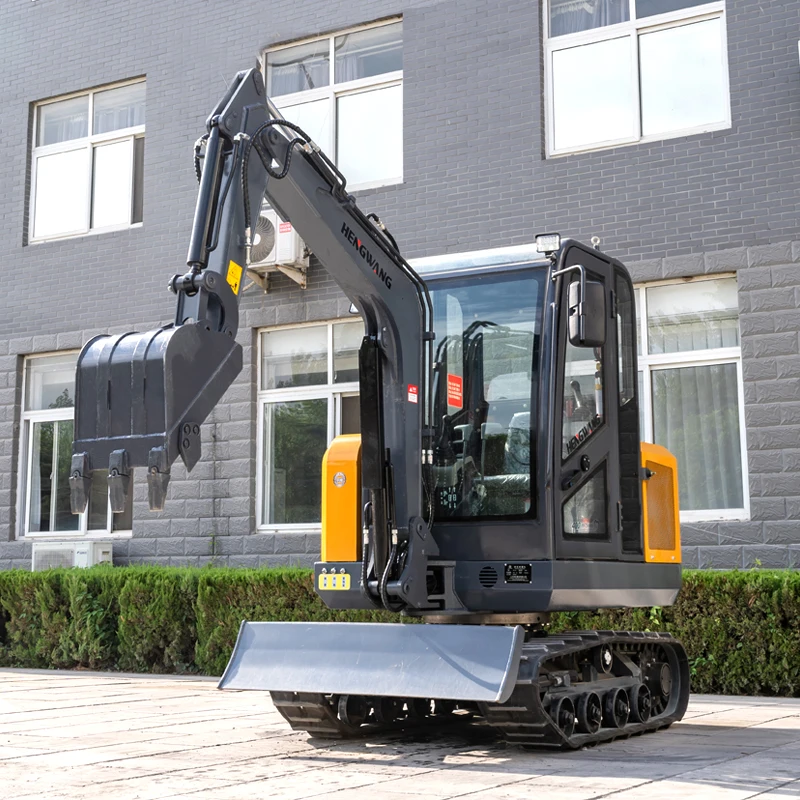 HENGWANG Mini Excavator 2.5 ton With Cab Mini Digger Hydraulic Crawler Diesel Excavator Construction Equipment China Customized