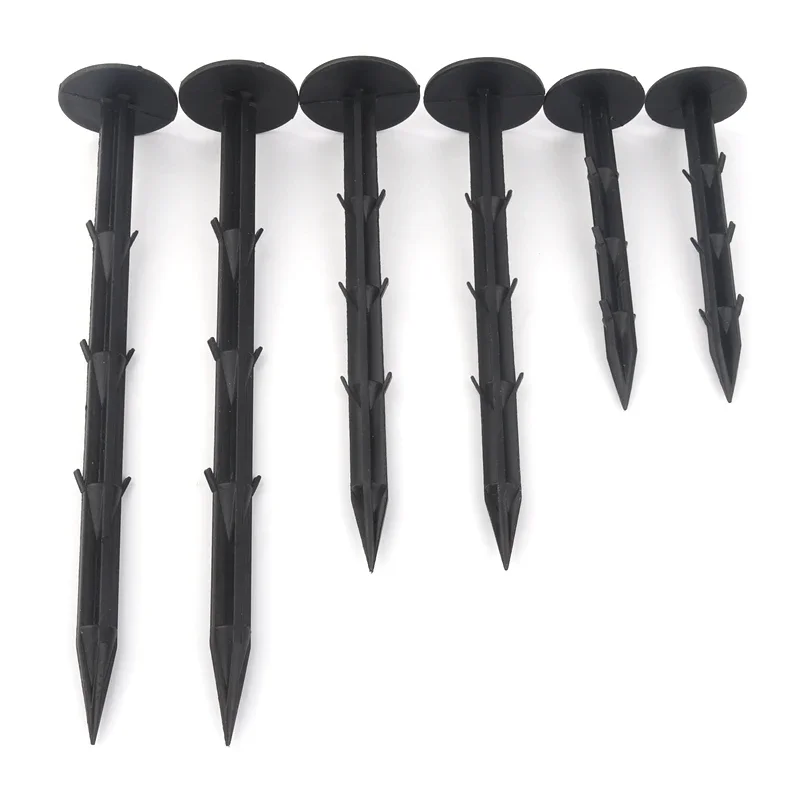 50pcs/lot 11 16 20cm Garden Ground Nail Greenhouse Film Weed Prevention Ground Cloth Sunshade Fly Net Mulch Fix Tools PP Plastic