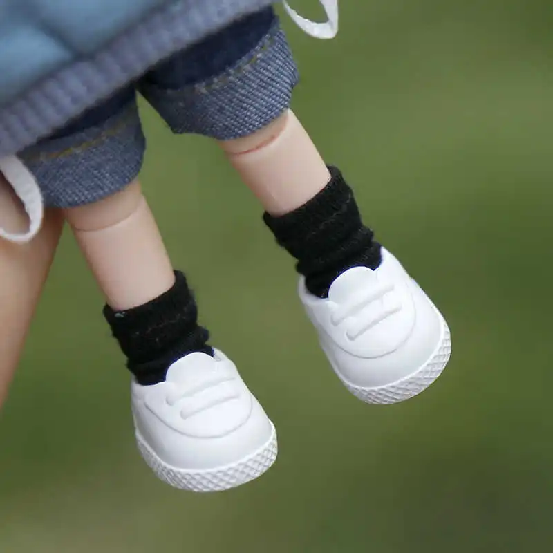 YMY Ob11 Dolls sneakers Sports leather Shoes Cartoon Cute with Magnet Obitsu11 Gsc Ufdolls 1/12BJD Doll Accessories