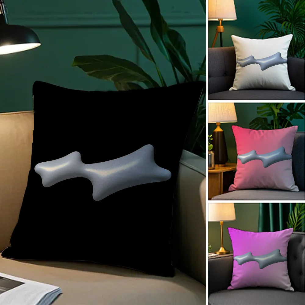 

New Fashion Brand Logo Cool Pillow Case Plush Fabric Soft Double Sided Print Sofa Cushion Cover S_Skylrk Throw Pillow Covers