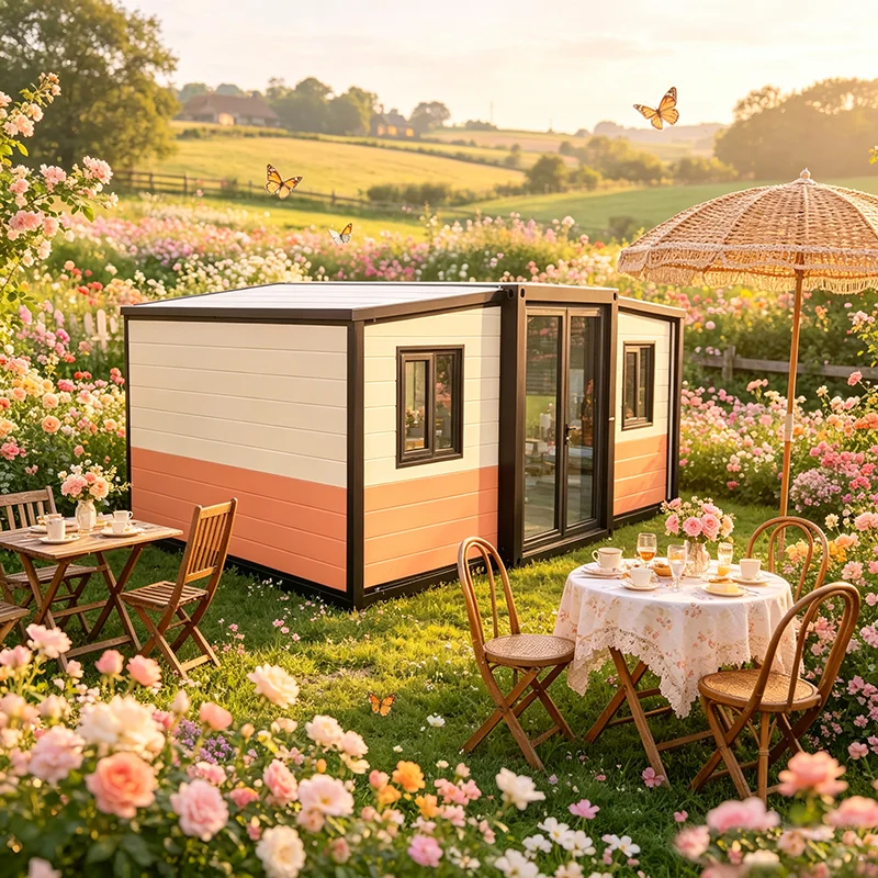 Shipping Container Home Weatherproof 40ft Modular House For Family Permanent Use