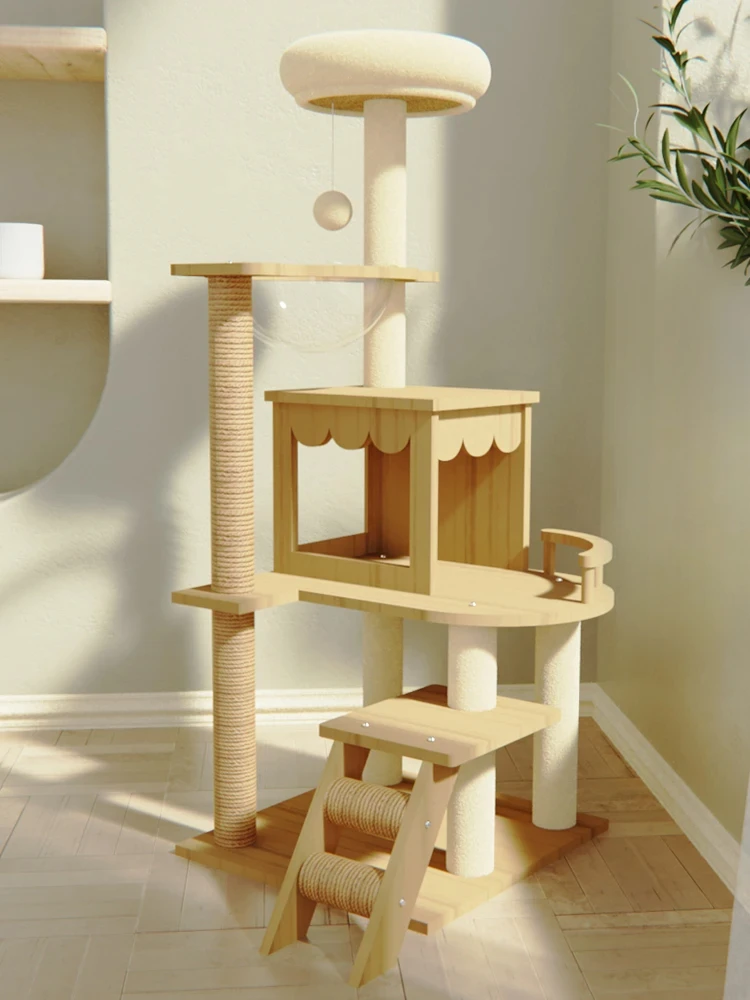 

Cat Climbing Frame, Cat Nest, Cat Tree Integrated Space Module, Nest, Grab Pillar, Jump Platform, Rack,