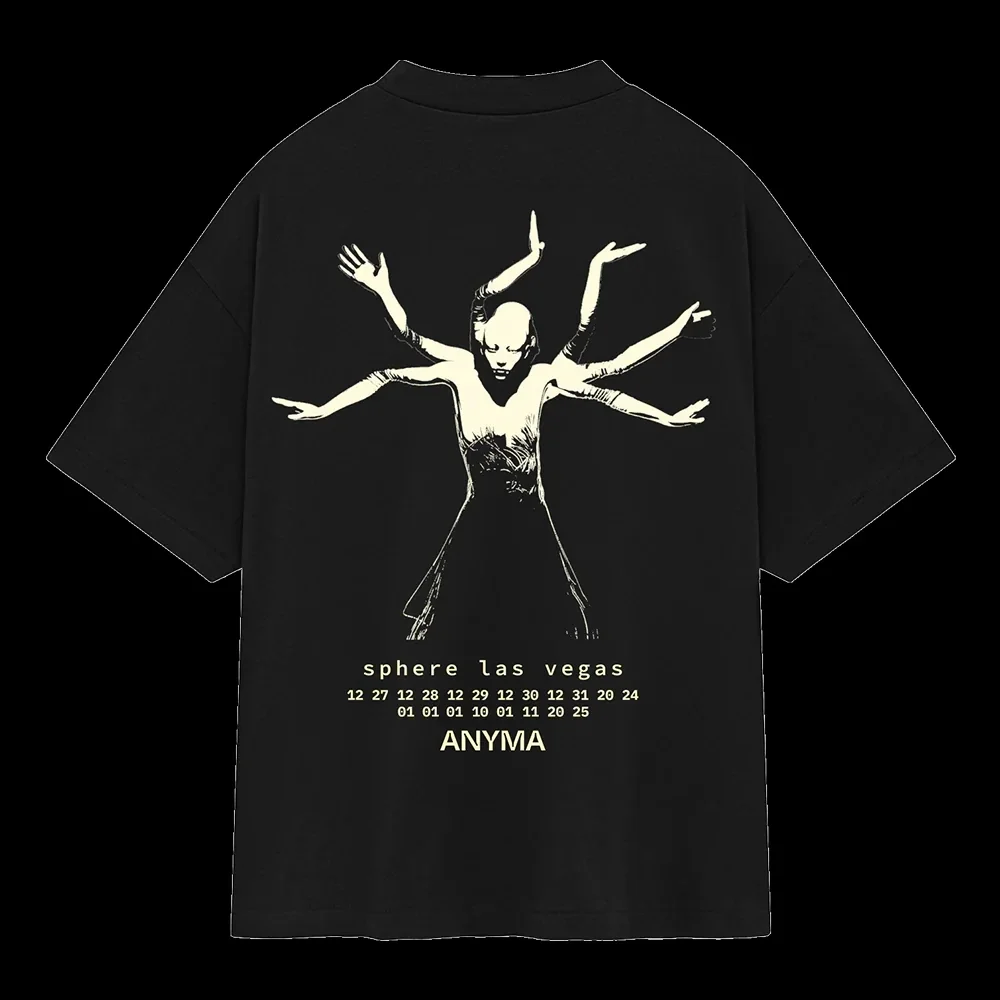 Anyma ADAM X تي شيرت الرجال بلايز الجولة الرقبة امتصاص العرق الرياضة عادية 100% كوتون فضفاض للجنسين تي شيرت المتضخم الجرافيك بلايز