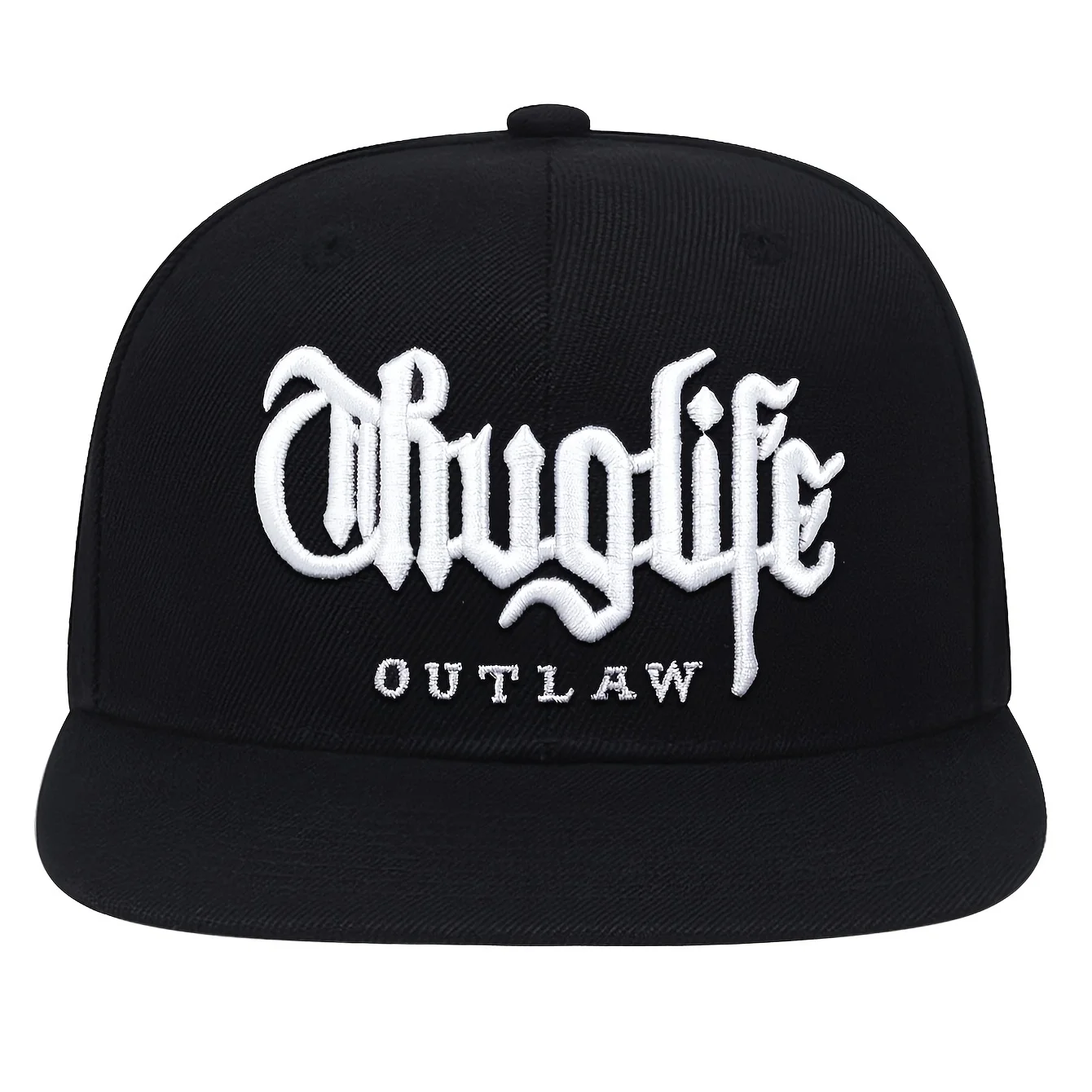 1PC قبعة Thug Life المطرزة الأنيقة Snapback، قبعة بيسبول رياضية خارجية للرجال والنساء