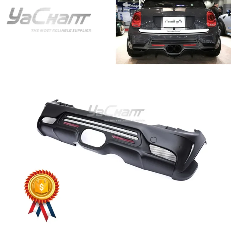 Portion Carbor Fiber/ Fiber Glass Rear Bumper Fit For 2014-2020 F55 F56 S DL AG Style Rear Bumper with Reflector Plate