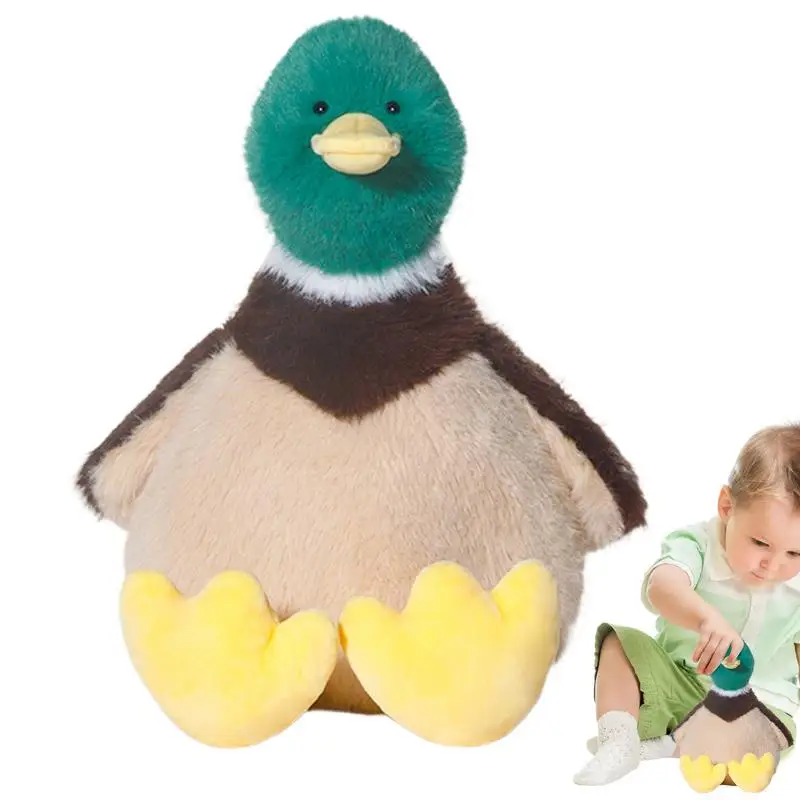 Duck Toy Soft Cute Stuffed Doll Sleeping Soothing Toys Cute Plushies Home Decor Huggable Animal Stuffed Toy For Sofa Couch