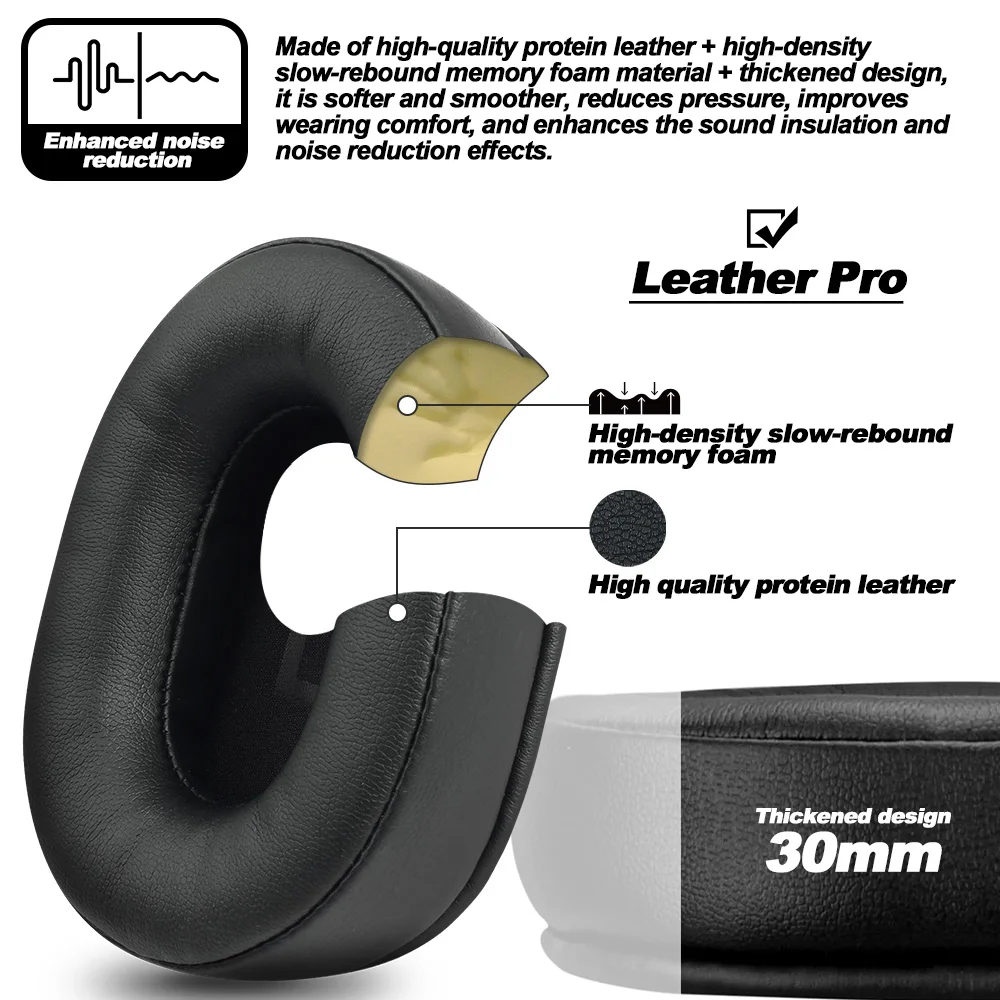 Подушечки для наушников для AKG K361/K361BT/K371/K371BT, сменные подушечки для наушников, тканевые чехлы с эффектом памяти, губка, протеин