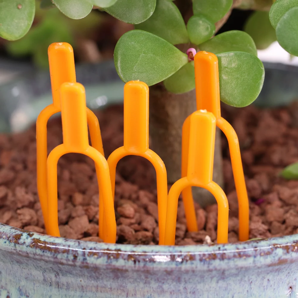 30PCS Plant Stem Creeping Holder 55/65MM Garden Watermelon Planting Fork  Strawberry Fixing Clamp Clip Reusable Vine Holder