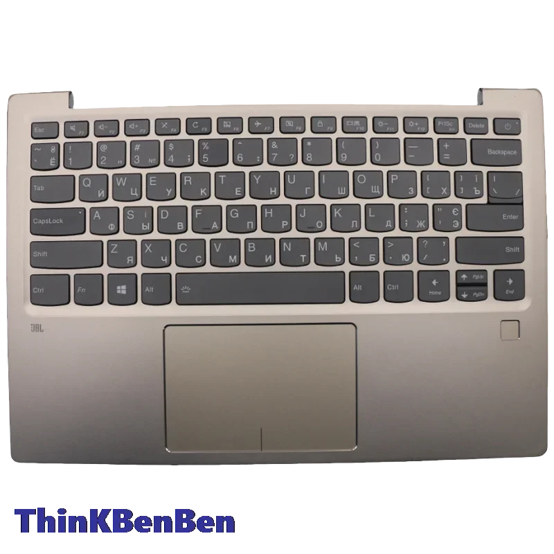 

UKR Ukrainian Keyboard Champagne Upper Case Palmrest Shell Cover For Lenovo Ideapad 720S -13 13IKB 13ARR Laptop 5CB0P19083