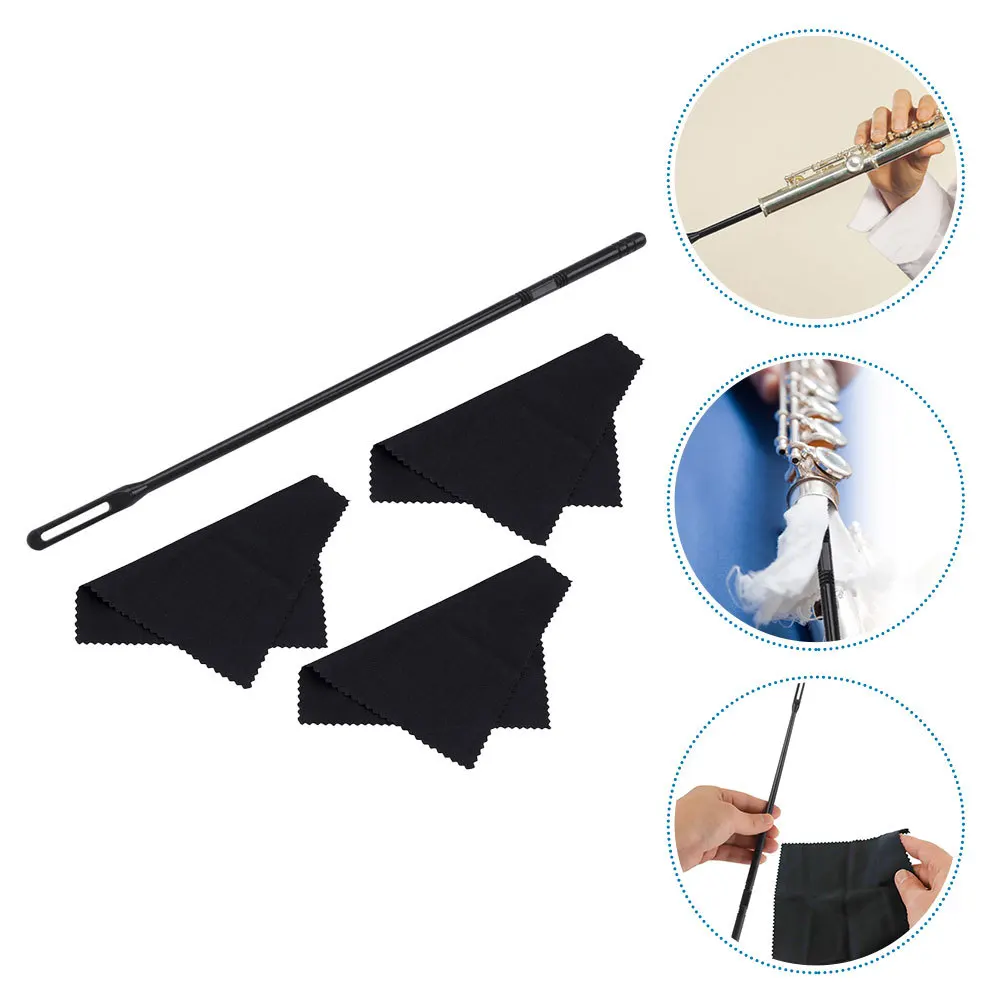 

1Set Flute Cleaning Kit Complete Set with High Quality Cloth and Slender Rod for Fast Efficient Cleaning of Fingerprints Oil